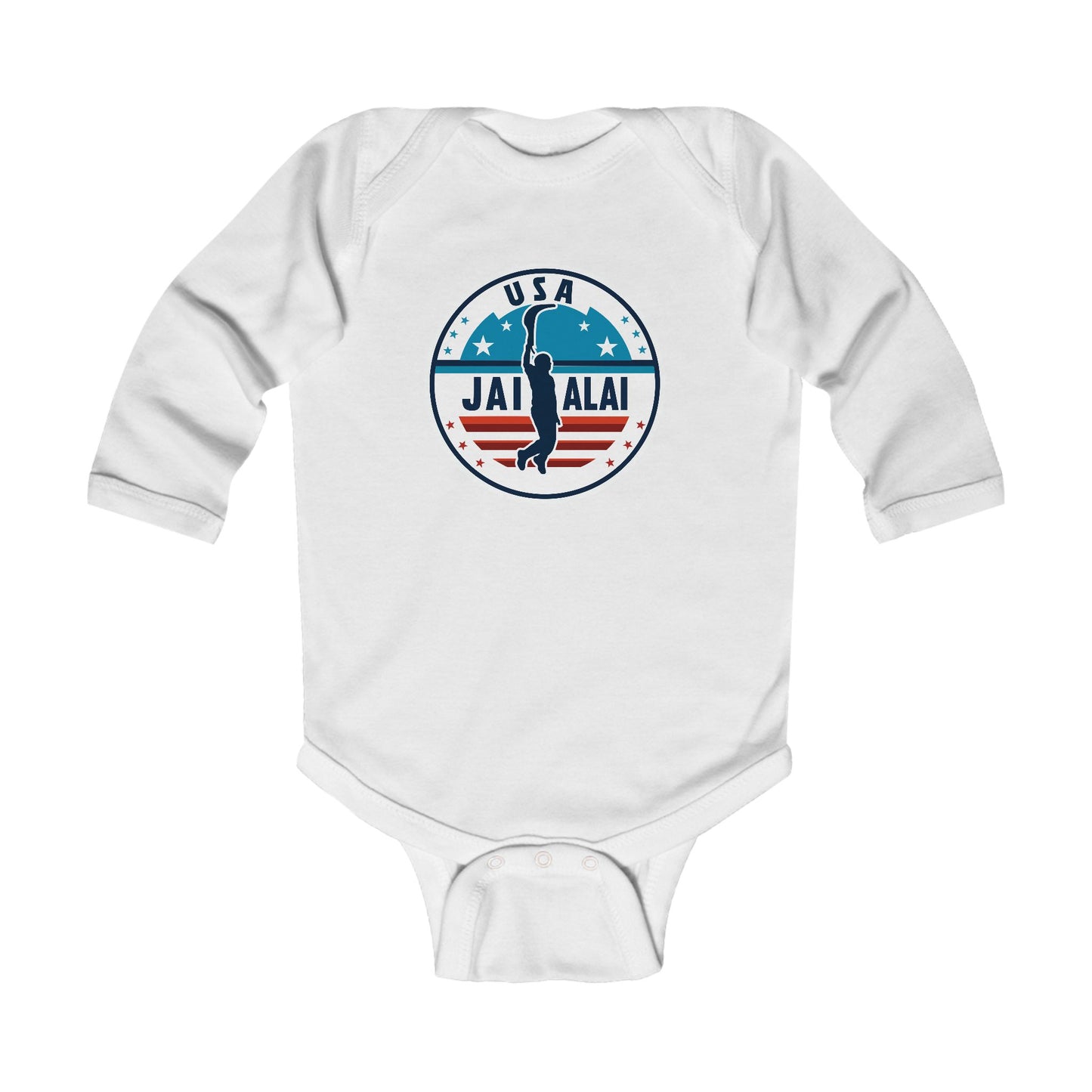 US Jai Alai Infant Long Sleeve Bodysuit