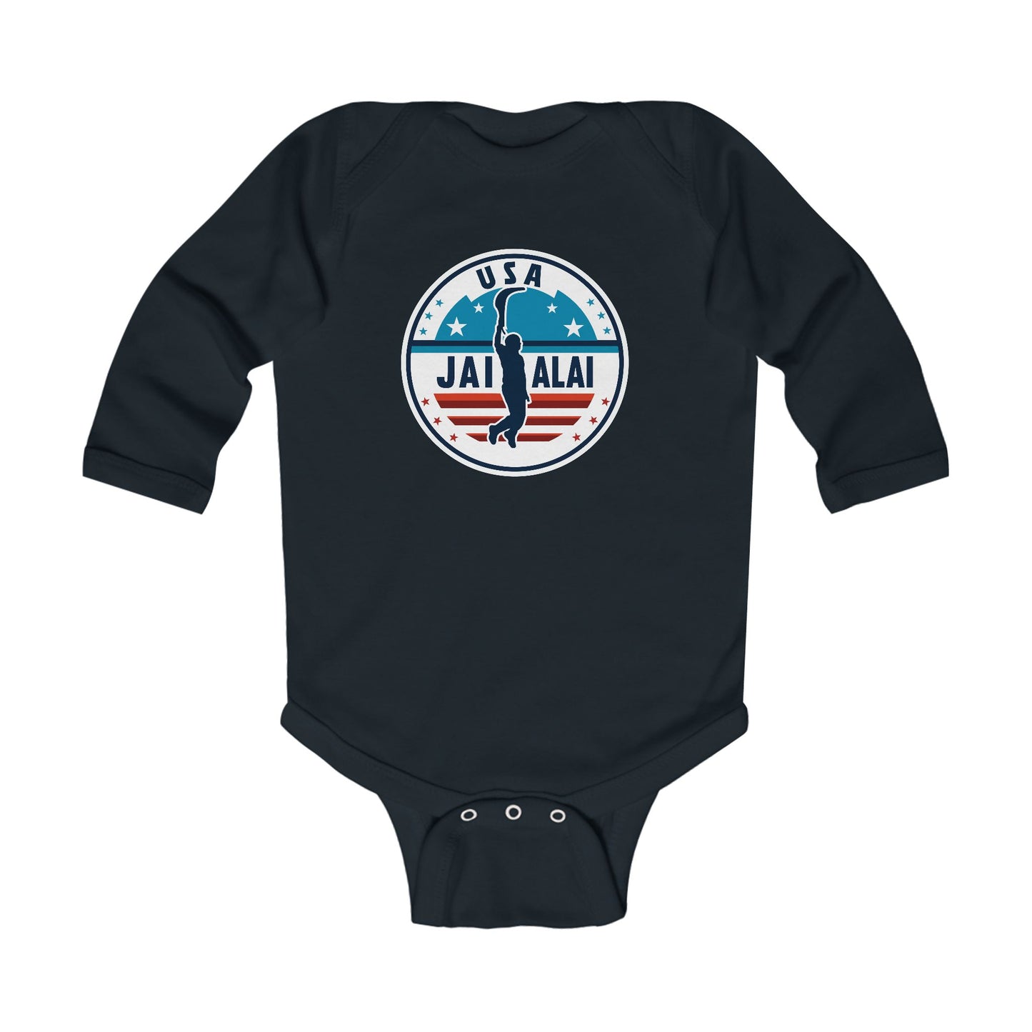 US Jai Alai Infant Long Sleeve Bodysuit