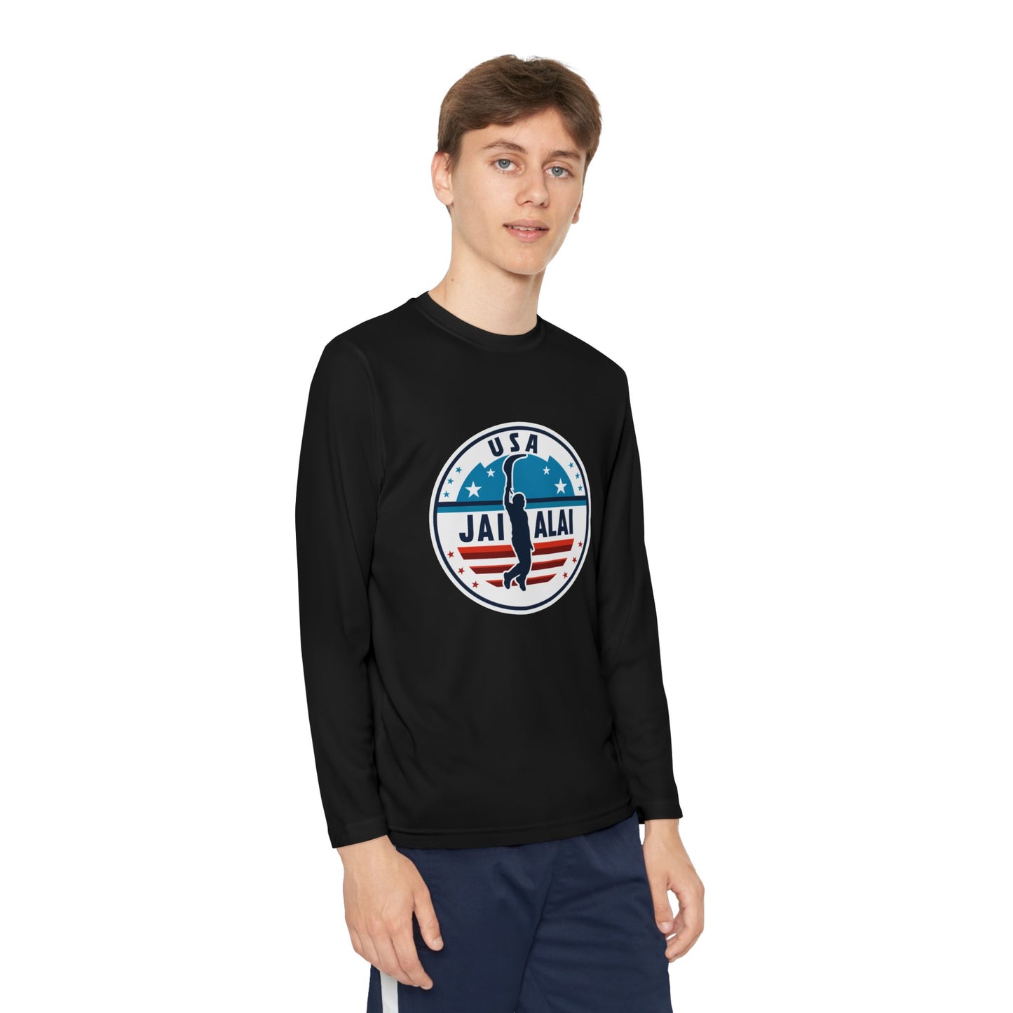 US Jai Alai Youth Long Sleeve Competitor Tee