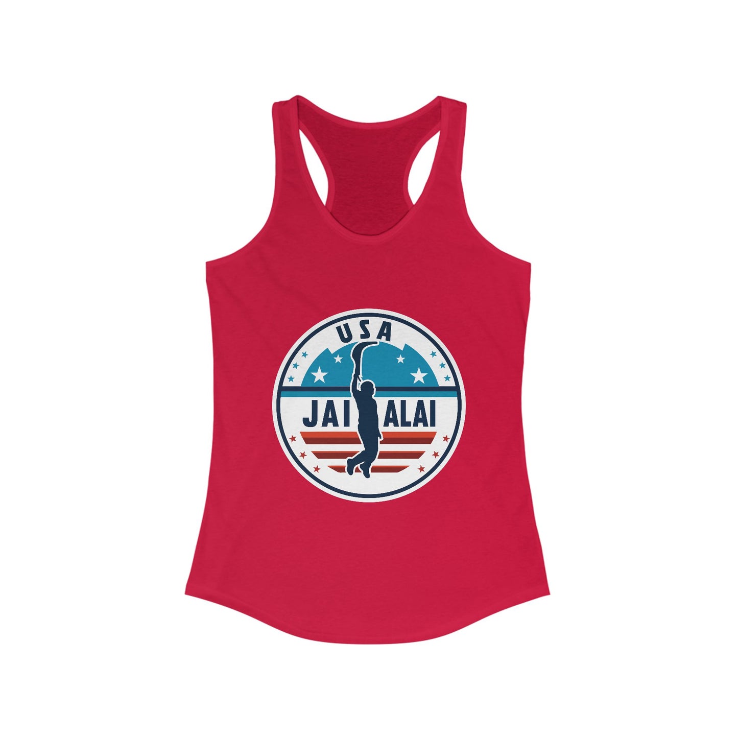 USA Jai Alai Women Racerback Tank