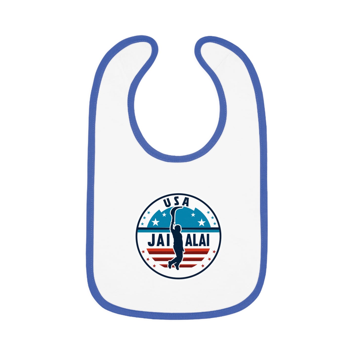 US Jai Alai Baby Contrast Trim Jersey Bib