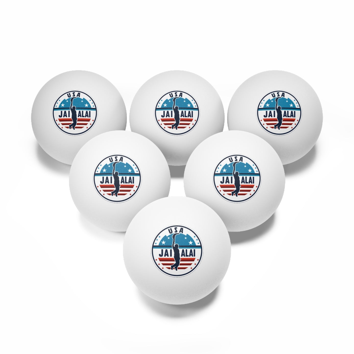 US Jai Alai Ping Pong Balls - 6 Pack
