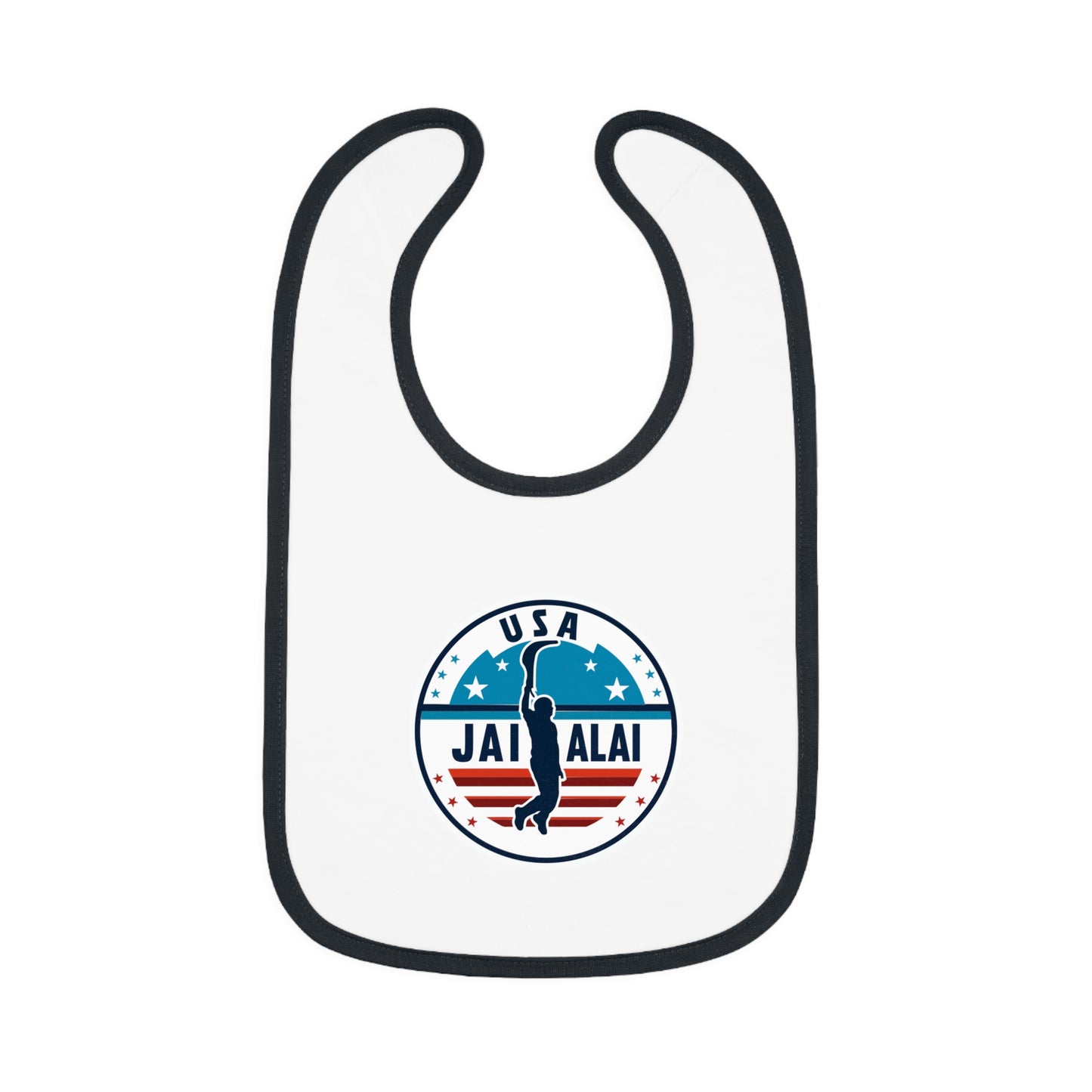 US Jai Alai Baby Contrast Trim Jersey Bib