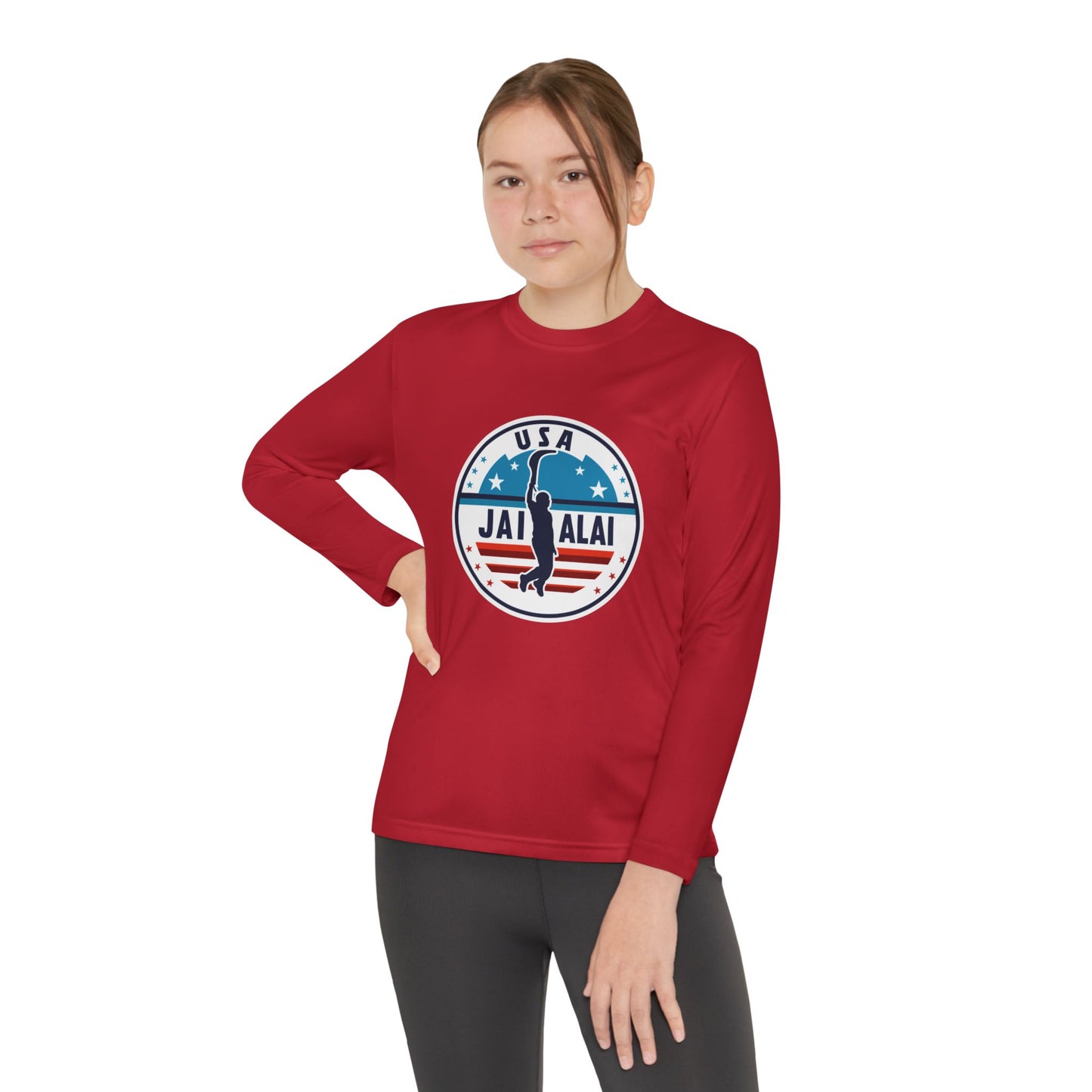 US Jai Alai Youth Long Sleeve Competitor Tee