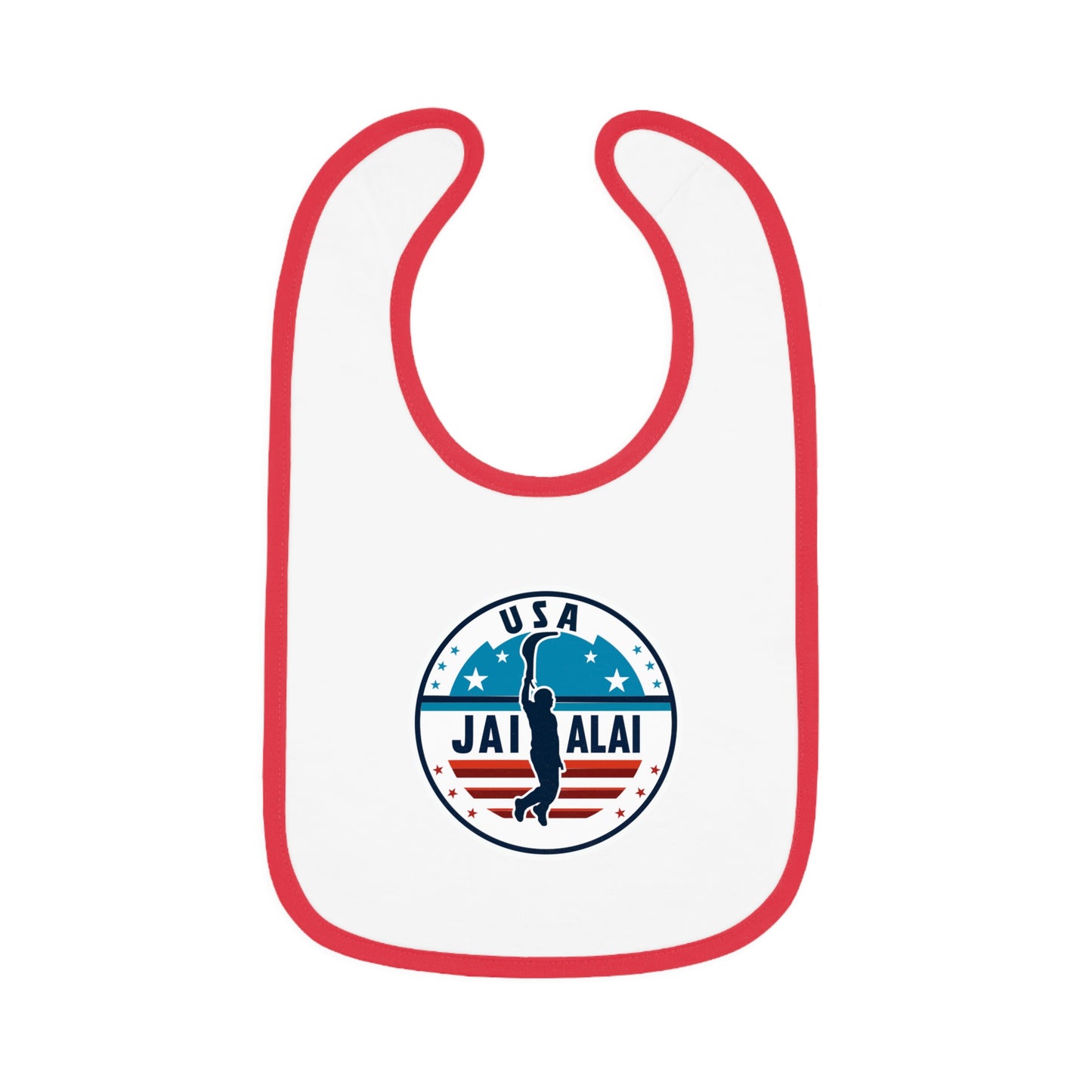 US Jai Alai Baby Contrast Trim Jersey Bib