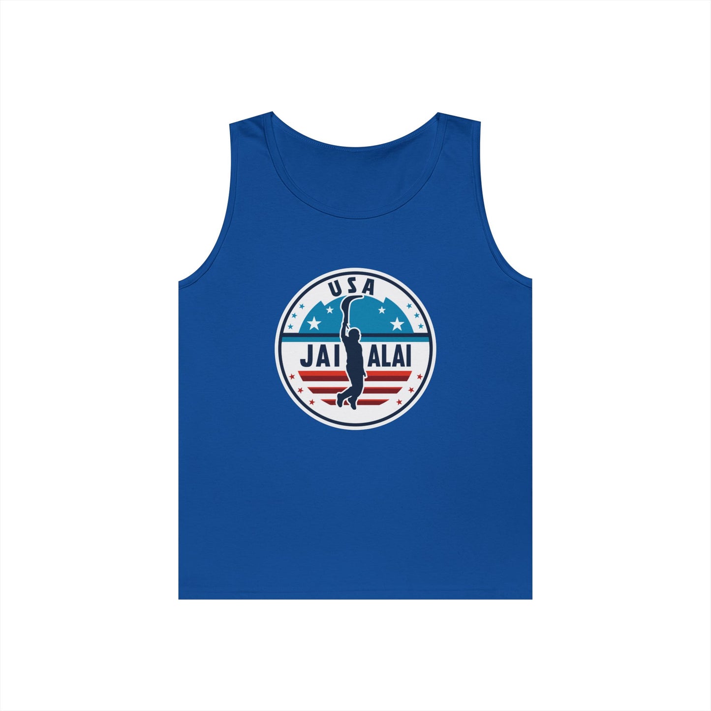 USA Jai Alai Team  Heavy Cotton Tank Top