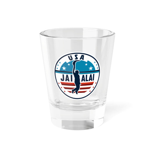 USA Jai Alai Team Shot Glass, 1.5oz