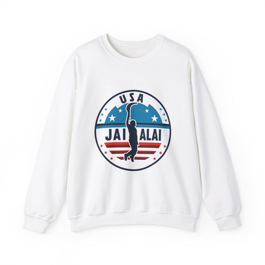 USA Jai Alai Team Heavy Blend™ Crewneck Sweatshirt