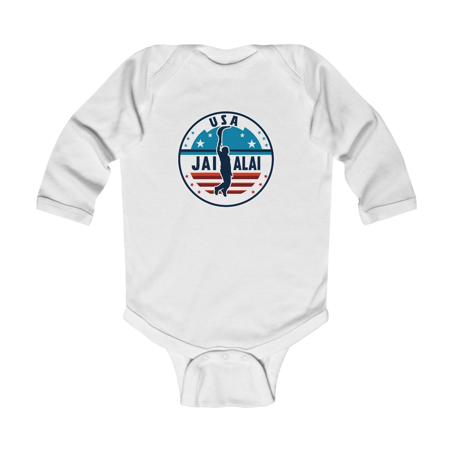 USA Jai Alai Team Infant Long Sleeve Bodysuit