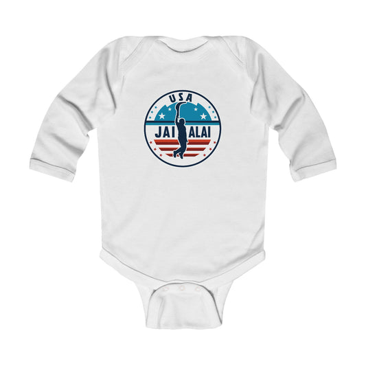 USA Jai Alai Team Infant Long Sleeve Bodysuit