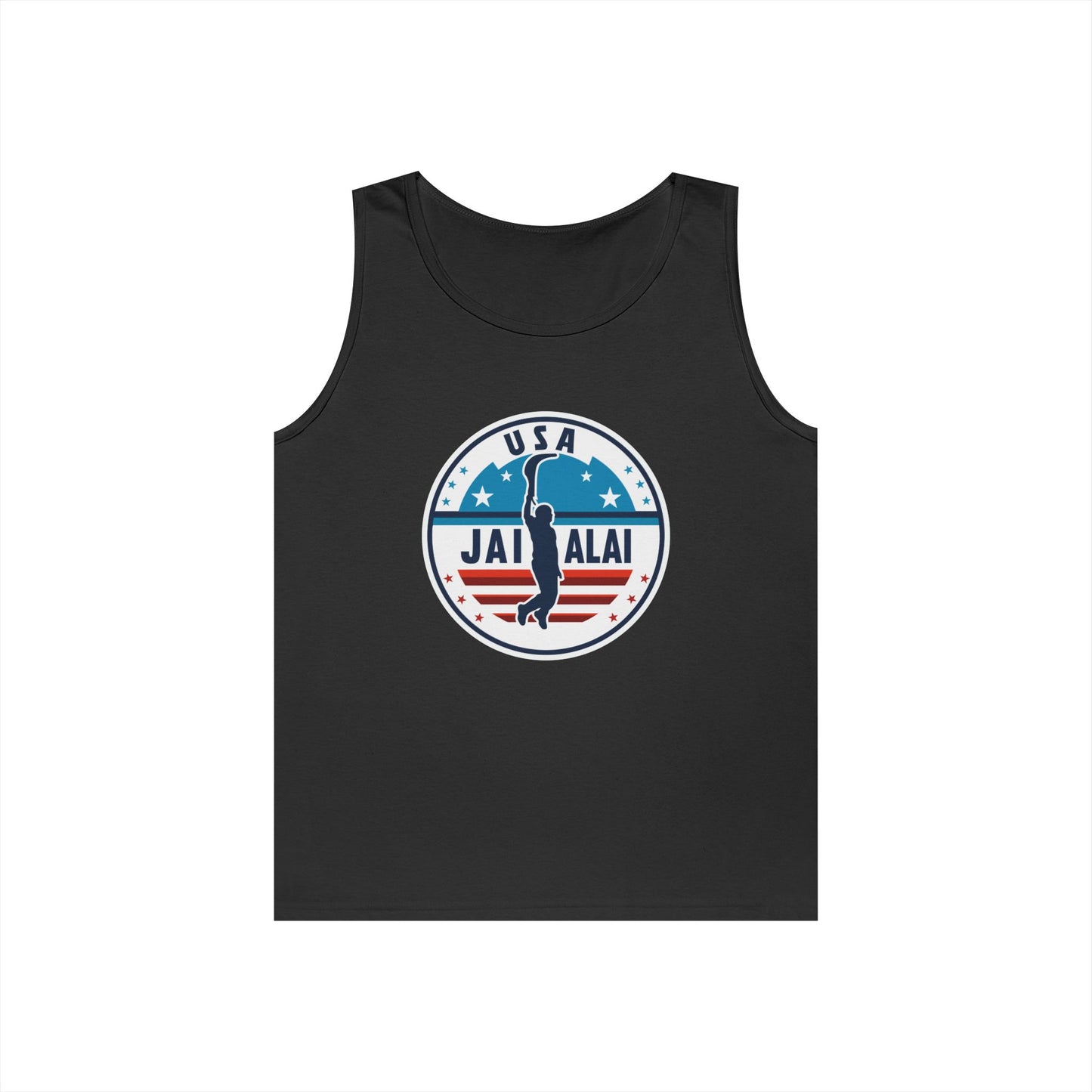 USA Jai Alai Team  Heavy Cotton Tank Top