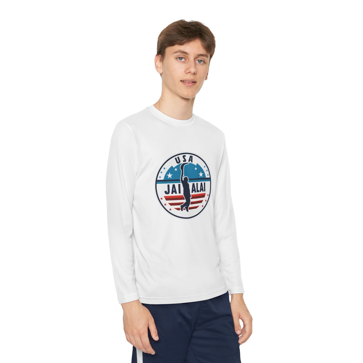 USA Jai Alai Team Youth Long Sleeve Competitor Tee